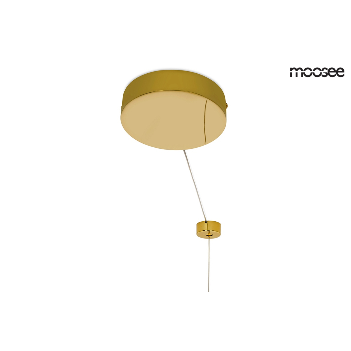 Moosee MOOSEE lampa wisząca RING LUXURY 90  złota - LED, chromowane złoto (MSE010100190)
