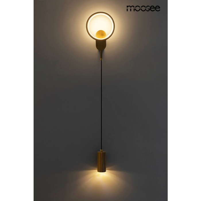 MOOSEE lampa ścienna COMO złota (MSE010100345)