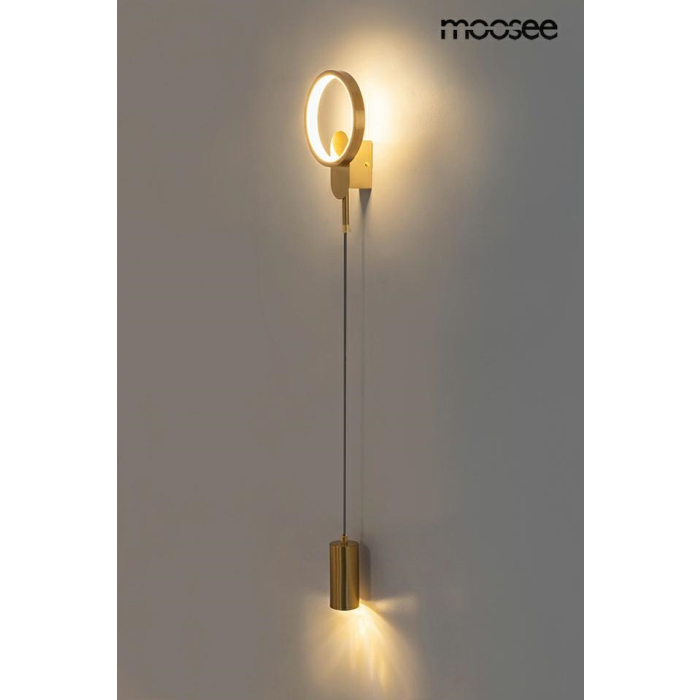 MOOSEE lampa ścienna COMO złota (MSE010100345)