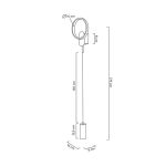 MOOSEE lampa ścienna COMO złota (MSE010100345)