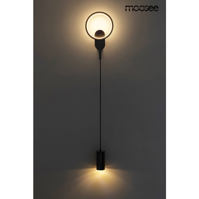 MOOSEE lampa ścienna COMO czarna (MSE010100344)