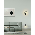 MOOSEE lampa ścienna COMO czarna (MSE010100344)