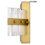Moosee MOOSEE lampa ścienna SATURNUS WALL złota - LED, kryształ, stal szczotkowana (MSE01040015)