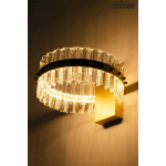 Moosee MOOSEE lampa ścienna SATURNUS WALL złota - LED, kryształ, stal szczotkowana (MSE01040015)