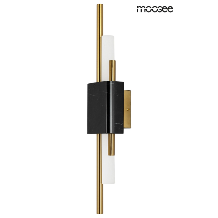 MOOSEE lampa ścienna EVANS czarna / złota (MSE010100358)