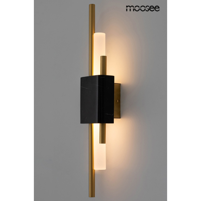 MOOSEE lampa ścienna EVANS czarna / złota (MSE010100358)