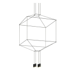 King Home Lampa wisząca FLUSSO 4 czarna (91906)