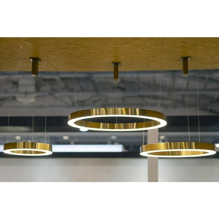King Home Lampa wisząca RING 80 złota - LED, stal (JD8169-80)