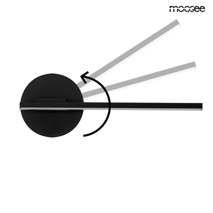 MOOSEE lampa ścienna HORIZON czarna (MSE010100334)