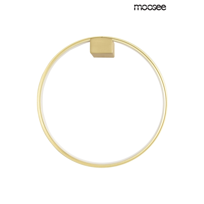 Moosee MOOSEE lampa ścienna CIRCLE WALL złota (MSE010400220)