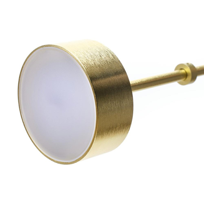 King Home Lampa wisząca CAPRI 6 złota - 60 LED, alumiumium, szkło (XCP9148-1B)