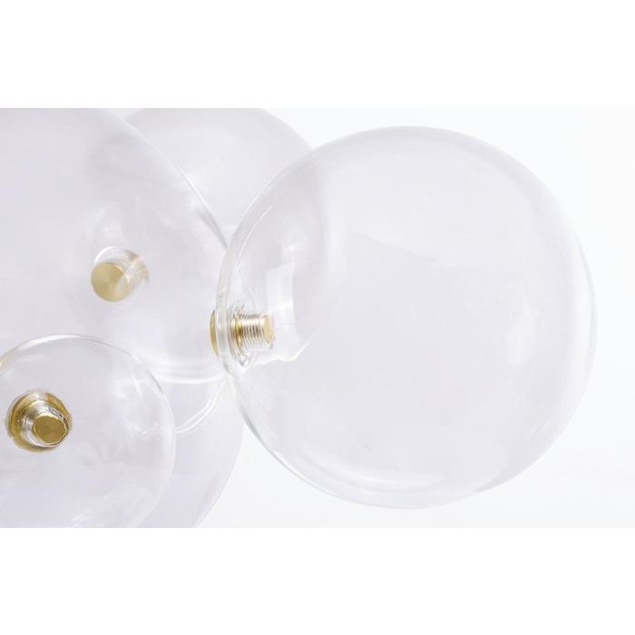 King Home Lampa wisząca CAPRI 6 złota - 60 LED, alumiumium, szkło (XCP9148-1B)