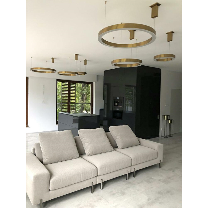 King Home Lampa wisząca RING 60 złota - LED, stal (JD8169-60)