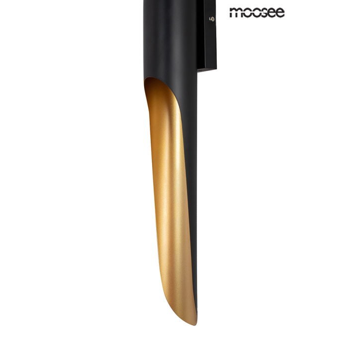 Moosee MOOSEE lampa ścienna CONTEO WALL czarna / złota (MSE010400124)