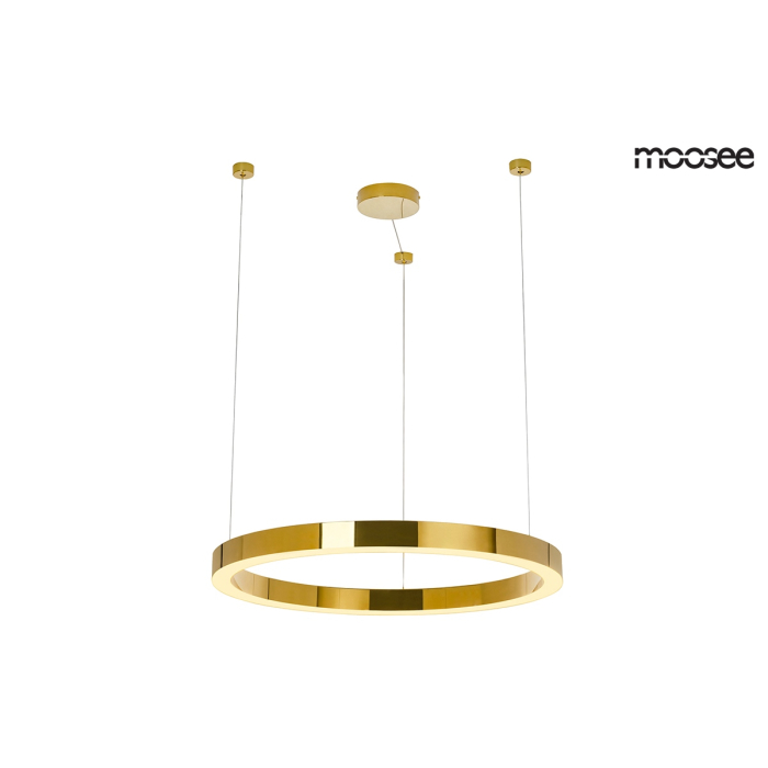 Moosee MOOSEE lampa wisząca RING LUXURY 70  złota - LED, chromowane złoto (MSE010100170)
