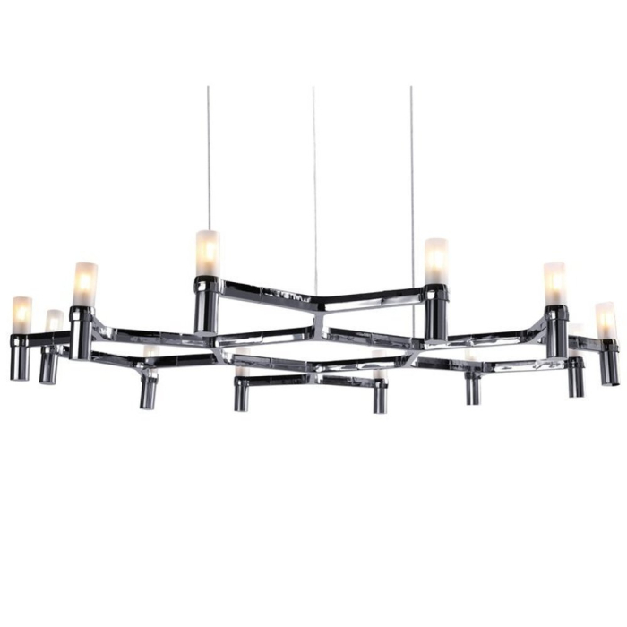 Step into Design Lampa wisząca CANDLES-12B chrom 106cm