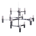 Step into Design Lampa wisząca CANDLES-12A chrom 75cm