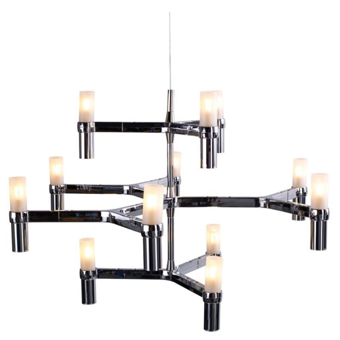 Step into Design Lampa wisząca CANDLES-12A chrom 75cm