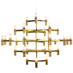Step into Design Lampa wisząca CANDLES-30 złota 120cm