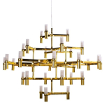 Step into Design Lampa wisząca CANDLES-30 złota 120cm