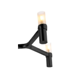 Step into Design Lampa wisząca CANDLES-10 czarna 165cm