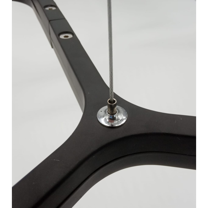 Step into Design Lampa wisząca CANDLES-10 czarna 165cm