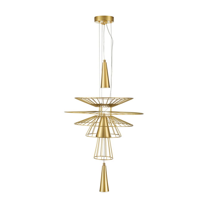Step into Design Lampa wisząca SUSSO S złota 40cm