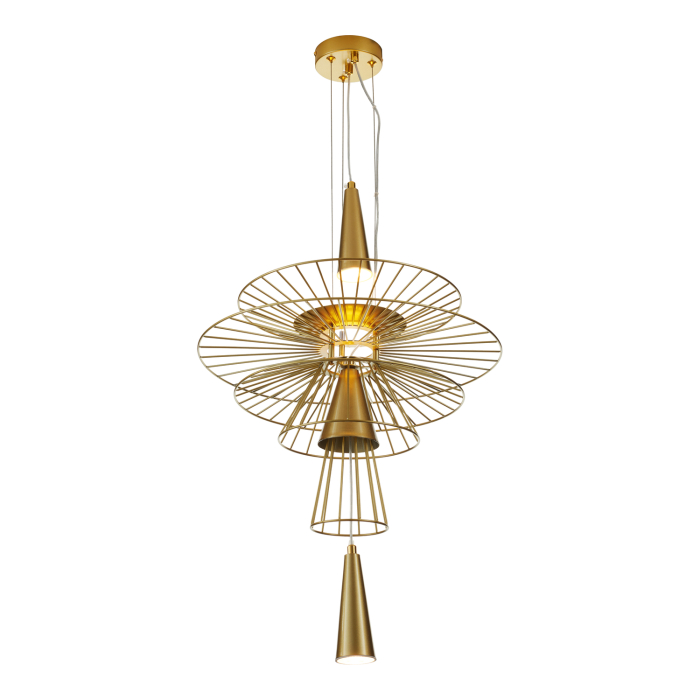 Step into Design Lampa wisząca SUSSO S złota 40cm