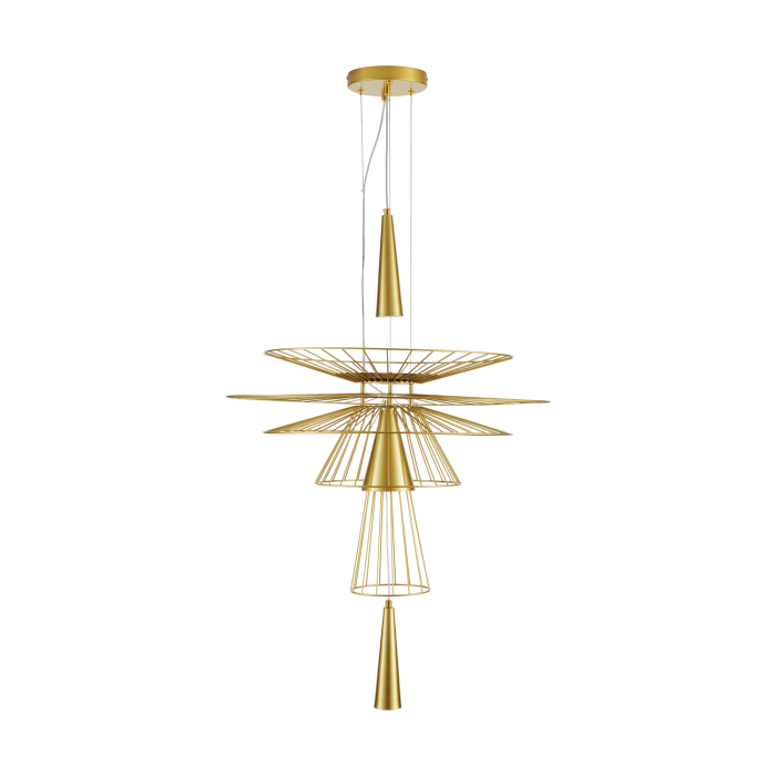 Step into Design Lampa wisząca SUSSO L złota 60cm
