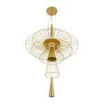 Step into Design Lampa wisząca SUSSO L złota 60cm
