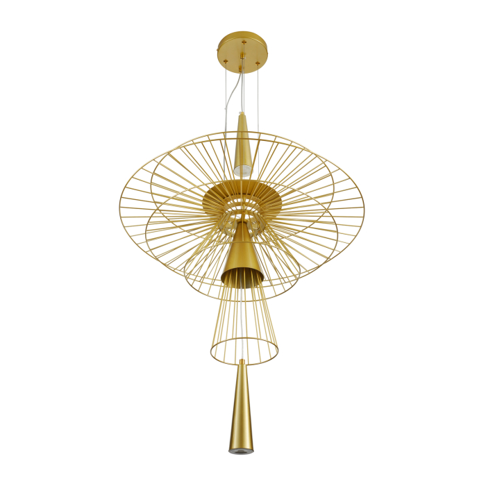 Step into Design Lampa wisząca SUSSO L złota 60cm