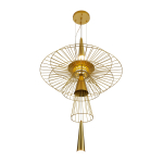 Step into Design Lampa wisząca SUSSO L złota 60cm