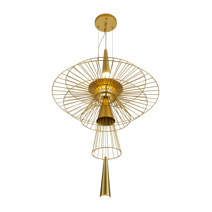Step into Design Lampa wisząca SUSSO L złota 60cm