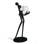 Step into Design Lampa podłogowa WOMAN czarna 180cm