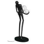 Step into Design Lampa podłogowa WOMAN czarna 180cm