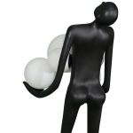 Step into Design Lampa podłogowa WOMAN czarna 180cm