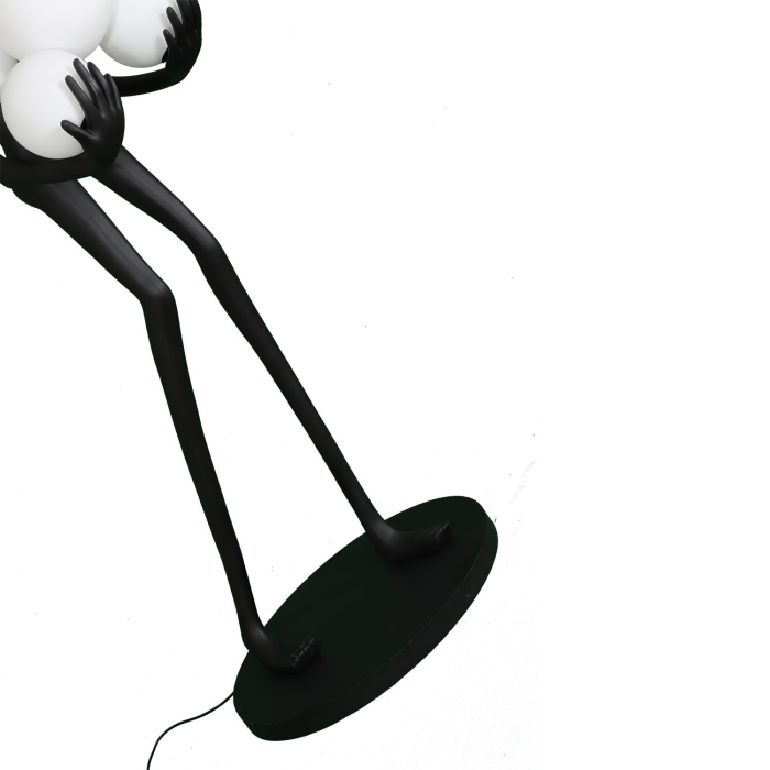 Step into Design Lampa podłogowa WOMAN czarna 180cm
