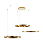 Step into Design Lampa wisząca CIRCLE 60+60+60 LED złoty połysk na 1 podsufitce