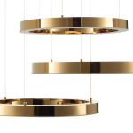 Step into Design Lampa wisząca CIRCLE 60+60+60 LED złoty połysk na 1 podsufitce