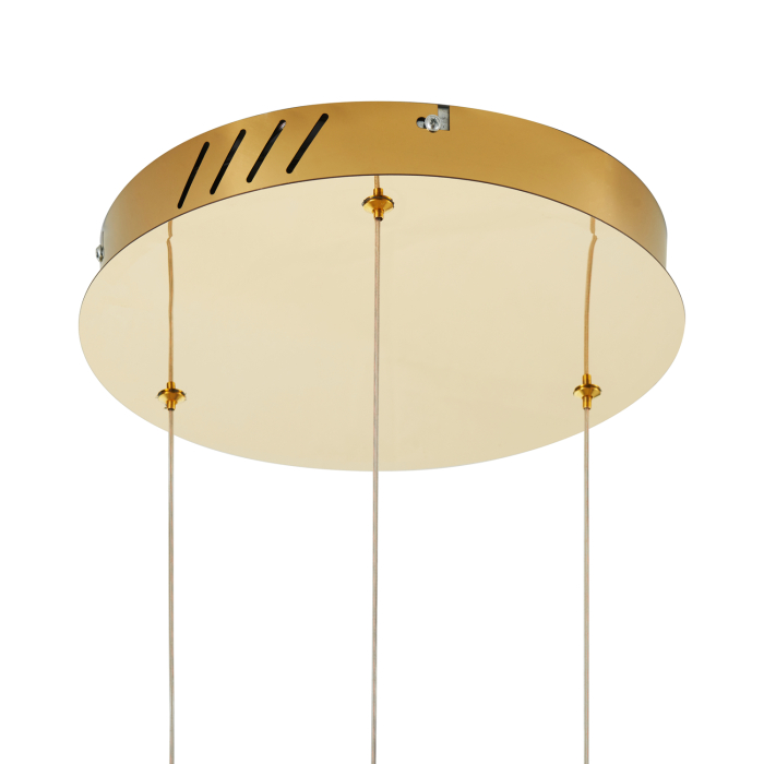 Step into Design Lampa wisząca CIRCLE 60+60+60 LED złoty połysk na 1 podsufitce