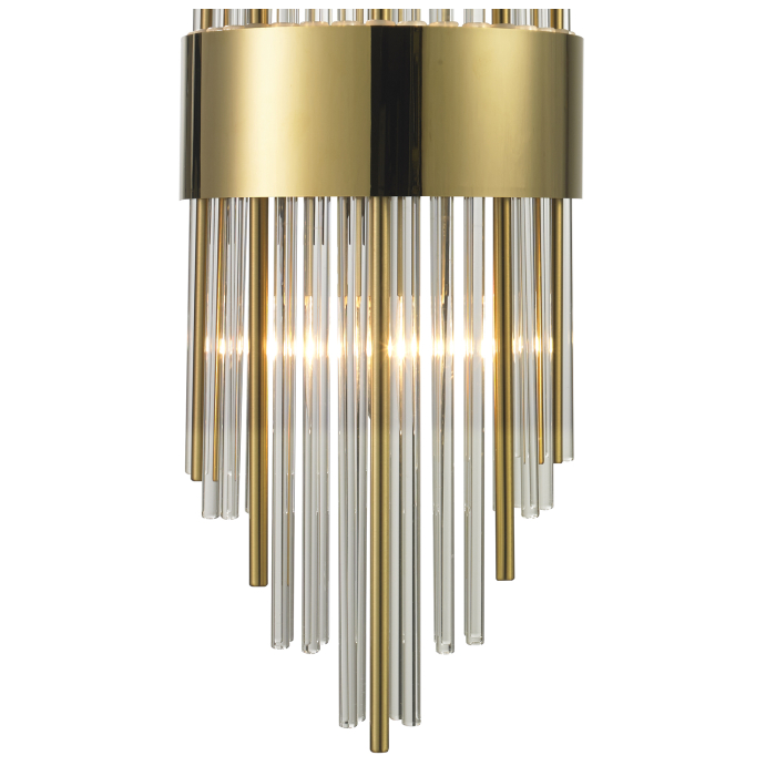 Step into Design Lampa ścienna DRACO złota 60cm