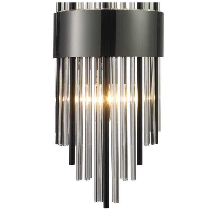 Step into Design Lampa ścienna DRACO czarna 60cm