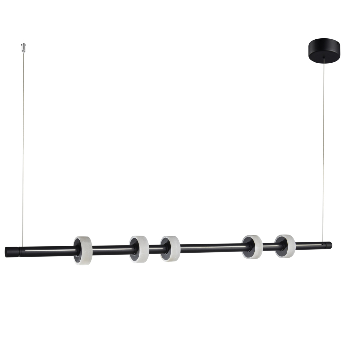 Step into Design Lampa wisząca RINGO LED czarna 150cm