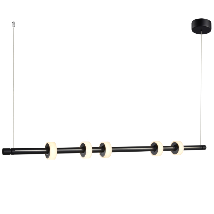 Step into Design Lampa wisząca RINGO LED czarna 150cm