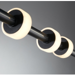 Step into Design Lampa wisząca RINGO LED czarna 150cm