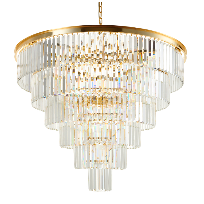 Step into Design Lampa wisząca SPLENDORE złota 100cm