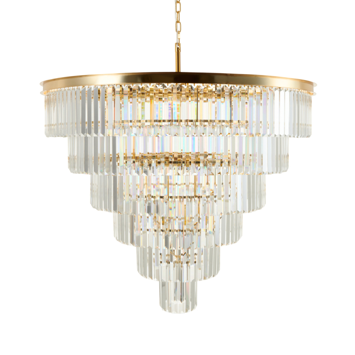 Step into Design Lampa wisząca SPLENDORE złota 100cm