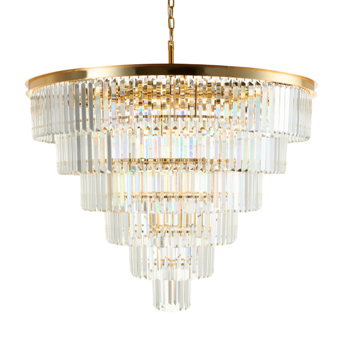 Step into Design Lampa wisząca SPLENDORE złota 100cm