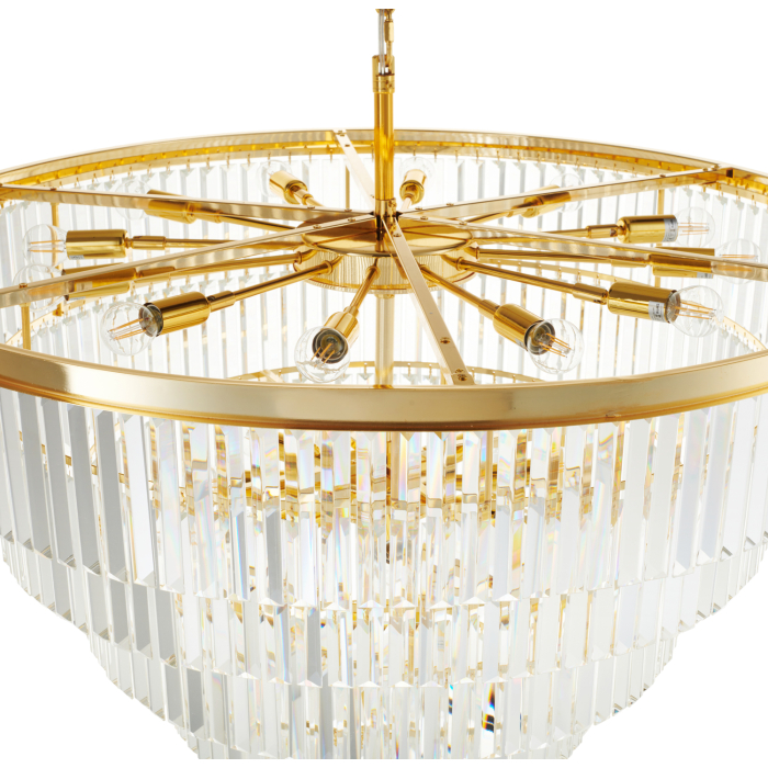 Step into Design Lampa wisząca SPLENDORE złota 100cm