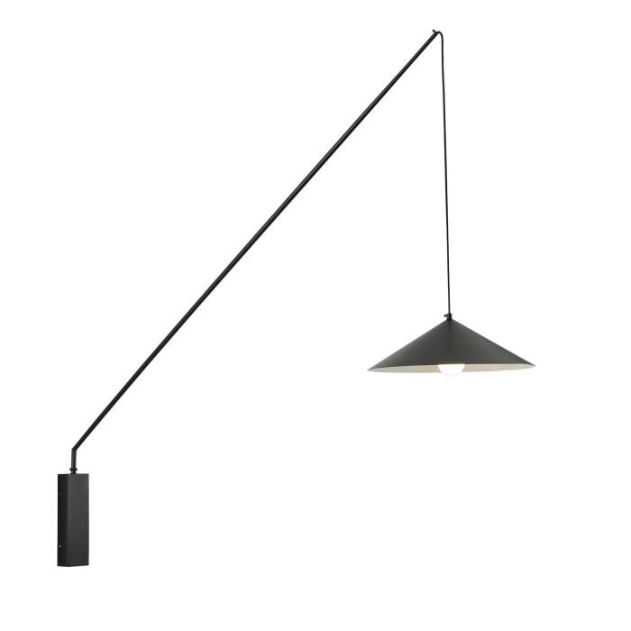 Step into Design Lampa ścienna SWING czarna 151cm
